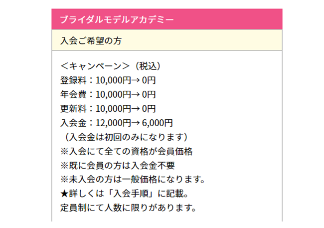 １　ブライダルモデルレッスン