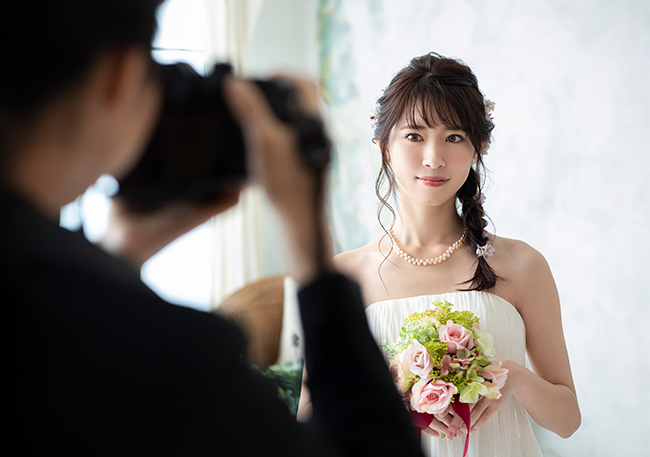 １　ウェディングドレス撮影